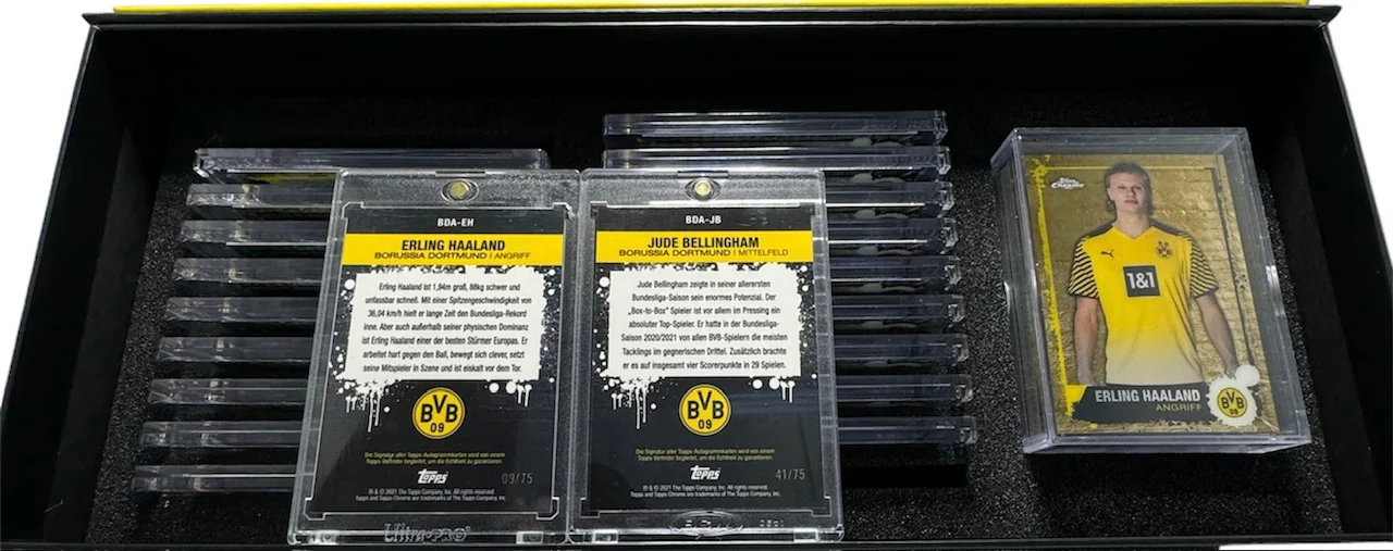2021-22 Topps Chrome BVB Soccer Futbol L.E. • Haaland & Bellingham Auto Guaranteed - Image 3