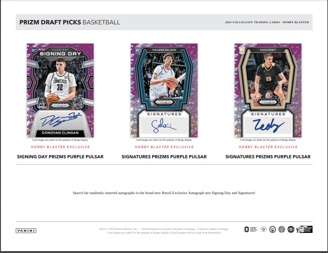 2024 Prizm Draft Picks Basketball Collegiate Hobby Blaster (Exclusive Green Wave Prizms!) - Image 5